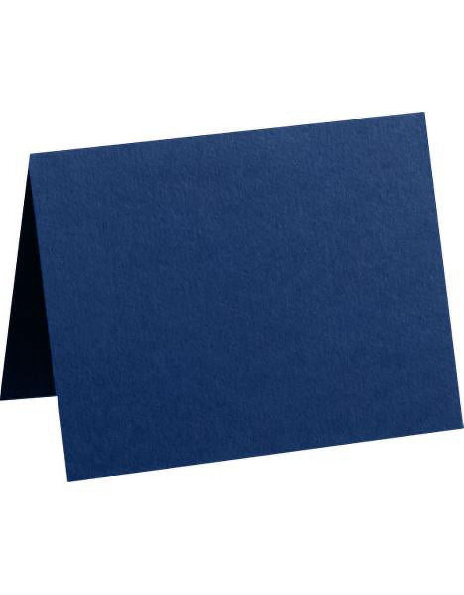 LUXPaper #17 Mini Folded Card, 2 9/16 x 3 9/16, Navy Blue, 50/Pack