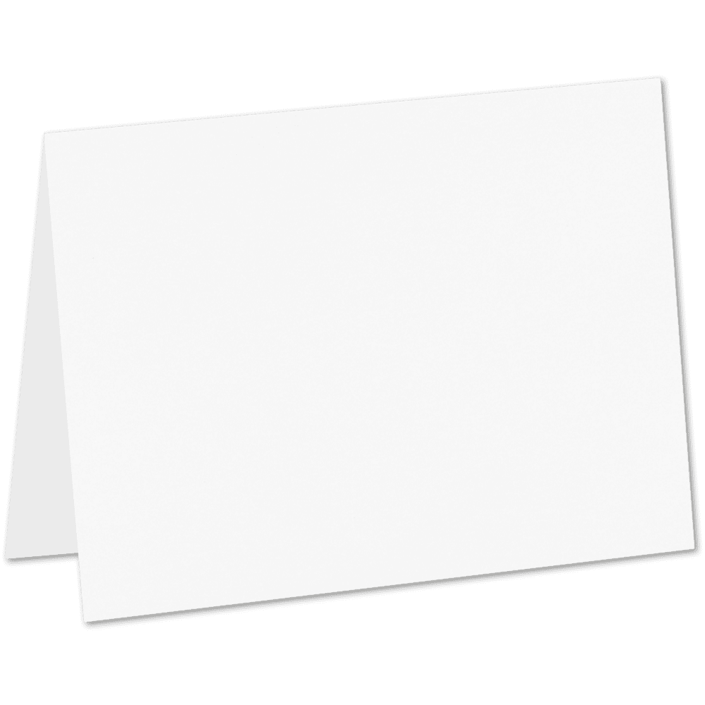 LUXPaper #17 Mini Folded Card, 2 9/16 x 3 9/16, White, 50/Pack