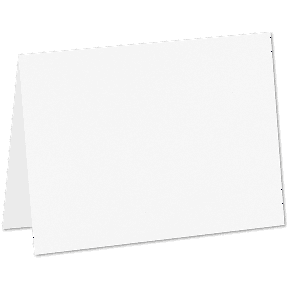 LUXPaper #17 Mini Folded Card, 2 9/16 x 3 9/16, White, 50/Pack