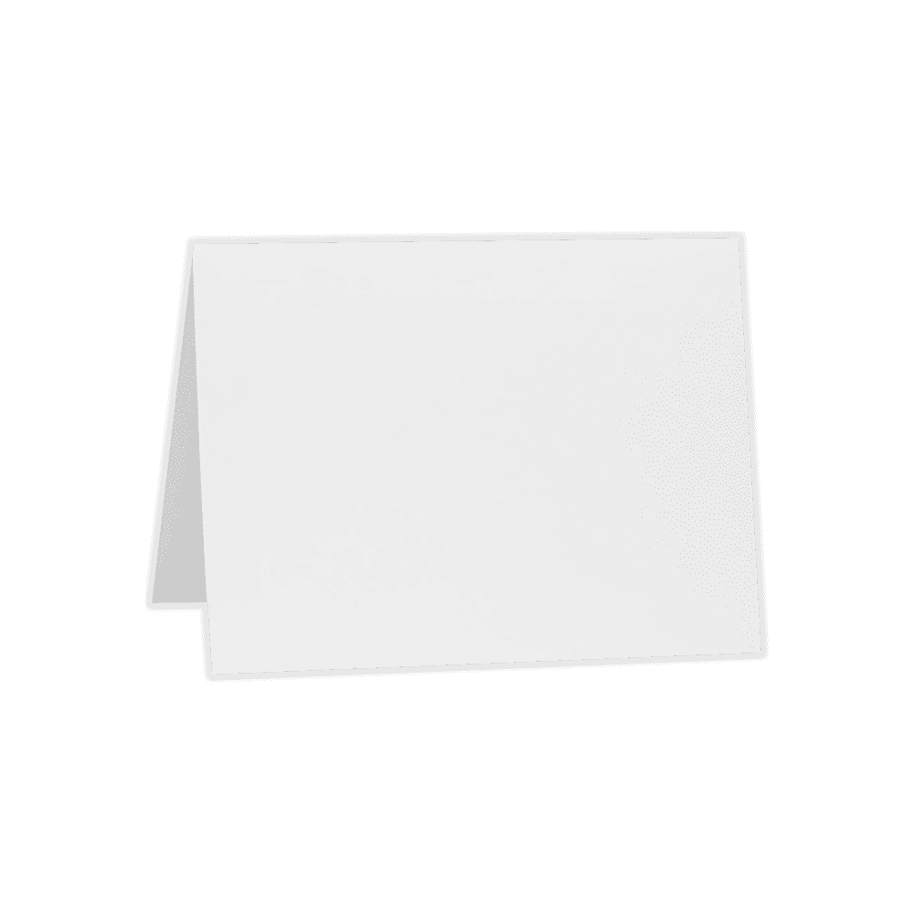 LUXPaper #17 Mini Folded Card, 2 9/16 x 3 9/16, White Linen, 50/Pack