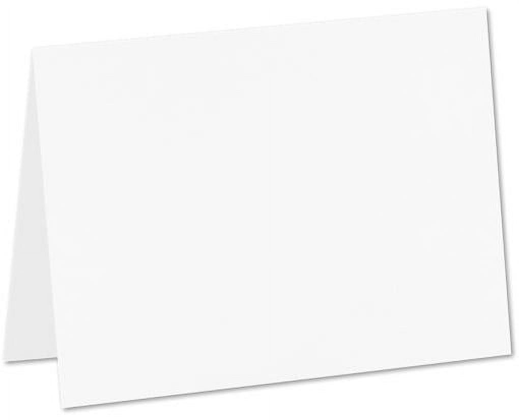 LUXPaper #17 Mini Folded Note Cards, 100lb White, 2 9/16 x 3 9/16, 500 Pack