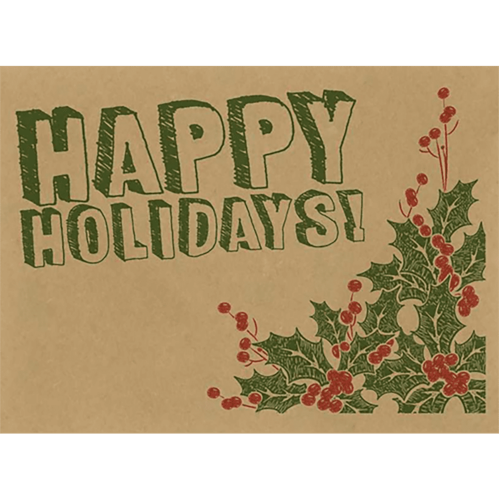 LUXPaper #17 Mini Gift Card Envelopes, 2 11/16 x 3 11/16, Happy Holidays!, 250/Pack