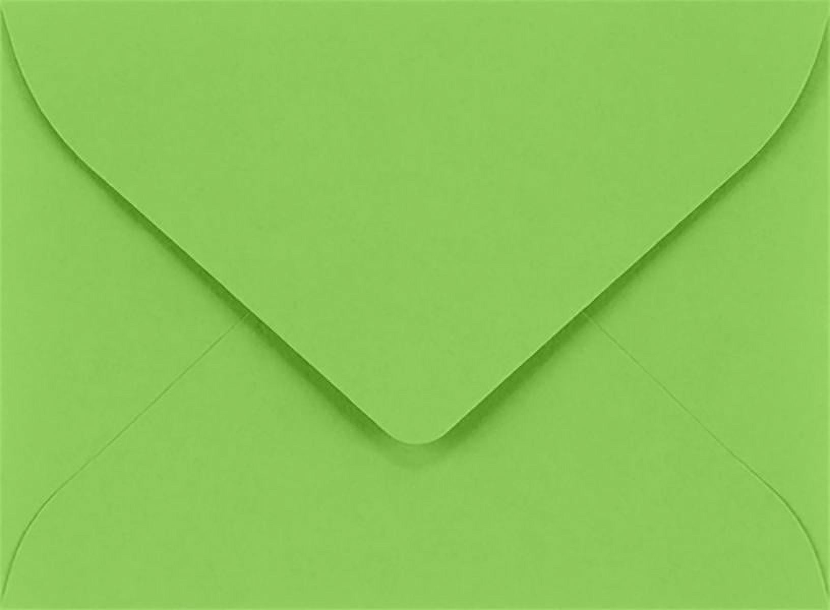 LUXPaper #17 Mini Gift Card Envelopes, 2 11/16 x 3 11/16, Limelight, 1000/Pack