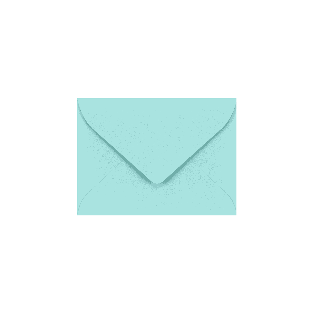 LUXPaper #17 Mini Gift Card Envelopes, 2 11/16 x 3 11/16, Seafoam, 1000/Pack