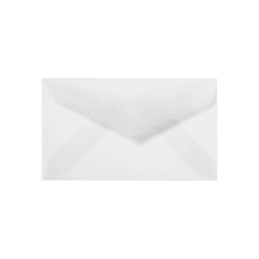 LUXPaper #3 Mini Envelopes, 2 1/8 x 3 5/8, Clear Translucent, 50/Pack