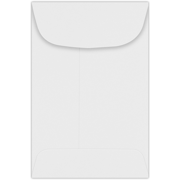 LUXPaper #4 Coin Envelopes, 3 x 4 1/2, Bright White, 250/Pack