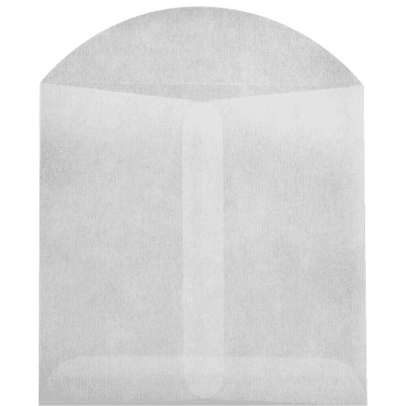 LUXPaper 4 x 4 Open End Envelopes, Glassine, 50/Pack