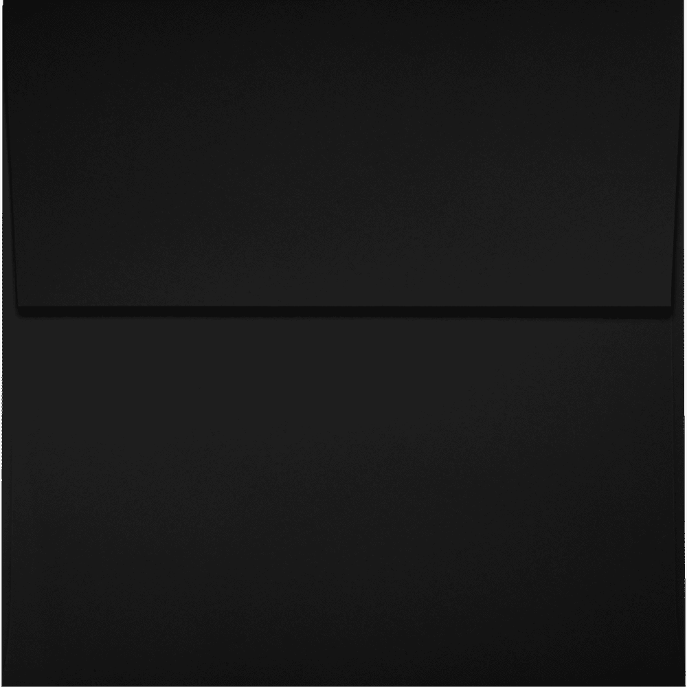 LUXPaper 4 x 4 Square Envelopes, 80 lb. Midnight Black, 250 Pack