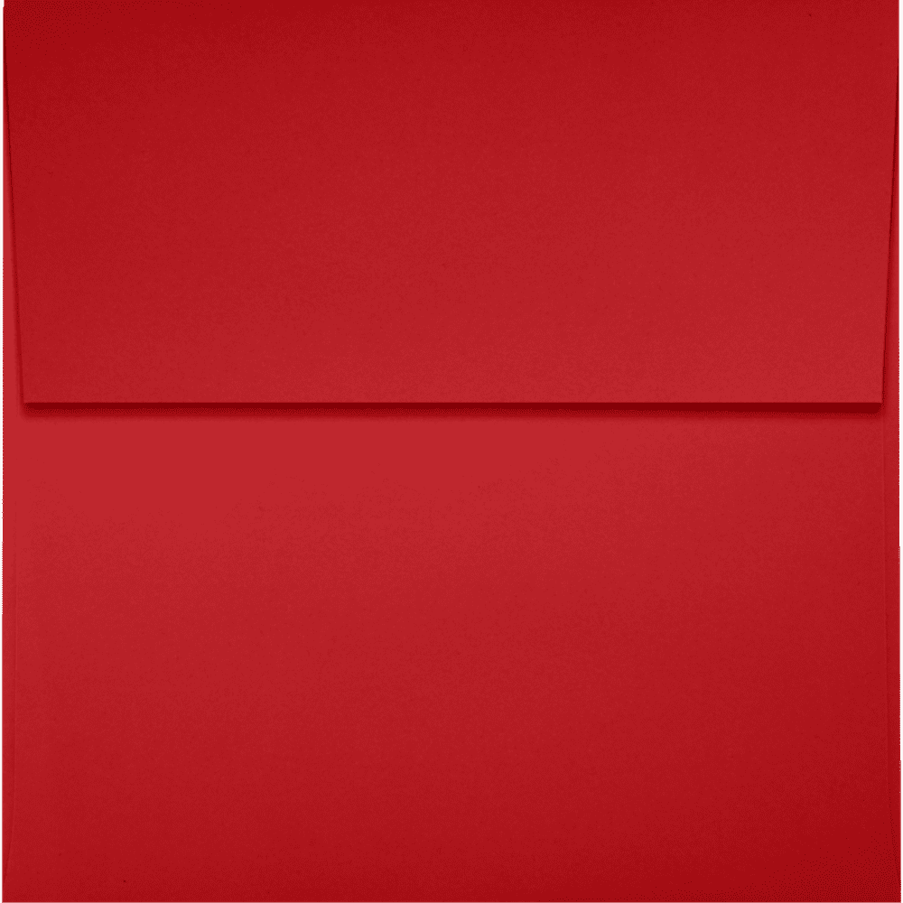 LUXPaper 4 x 4 Square Envelopes, 80 lb. Ruby Red, 250 Pack