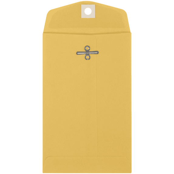LUXPaper 4 x 6 3/8 Open End Envelopes, Brown Kraft, 50/Pack