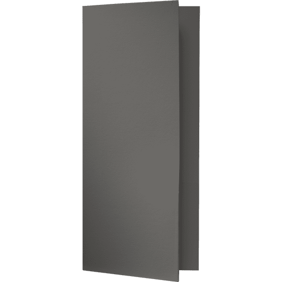 LUXPaper 4 x 9 Mini Two Pocket Folders, Smoke, 25/Pack