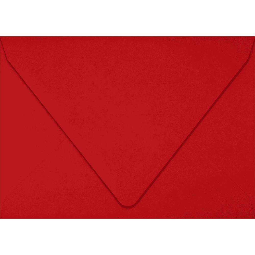 LUXPaper 4Bar A1 Contour Flap Invitation Envelopes, 3 5/8 x 5 1/8, Holiday Red, 60lb, 50 Pack