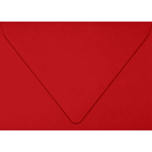 LUXPaper 4Bar A1 Contour Flap Invitation Envelopes, 3 5/8 x 5 1/8, Holiday Red, 60lb, 50 Pack