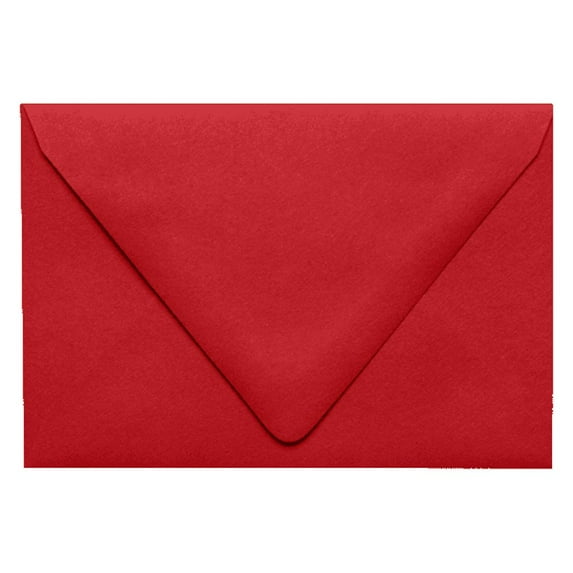 LUXPaper 4Bar A1 Contour Flap Invitation Envelopes, 3 5/8 x 5 1/8, Ruby Red, 80lb, 1,000 Pack