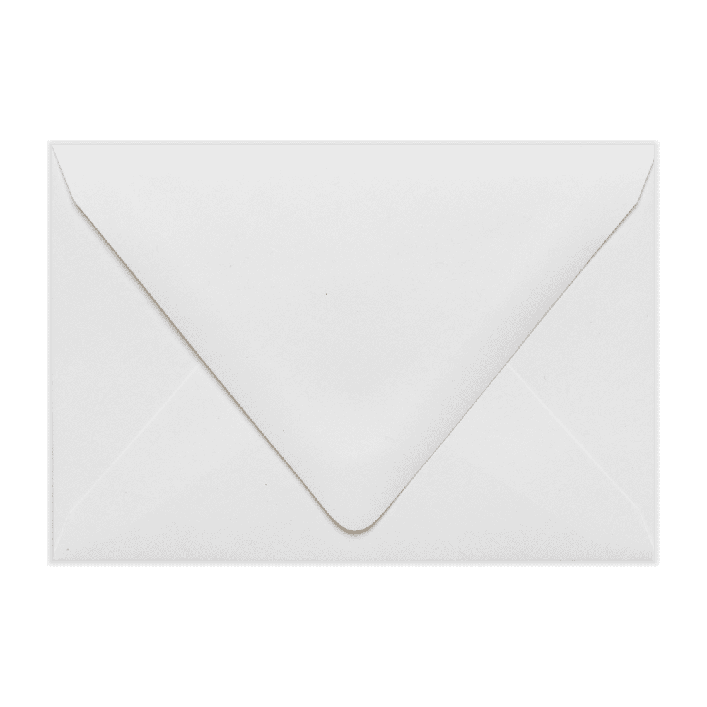 LUXPaper 4Bar A1 Contour Flap Invitation Envelopes, 3 5/8 x 5 1/8, White, 80lb, 100% Recycled, 1,000 Pack