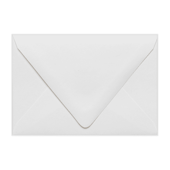 LUXPaper 4Bar A1 Contour Flap Invitation Envelopes, 3 5/8 x 5 1/8, White, 80lb, 100% Recycled, 1,000 Pack