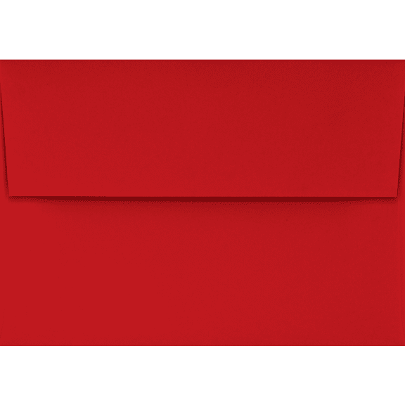 LUXPaper 4Bar A1 Invitation Envelopes, 3 5/8 x 5 1/8, Holiday Red, 60lb, 500 Pack