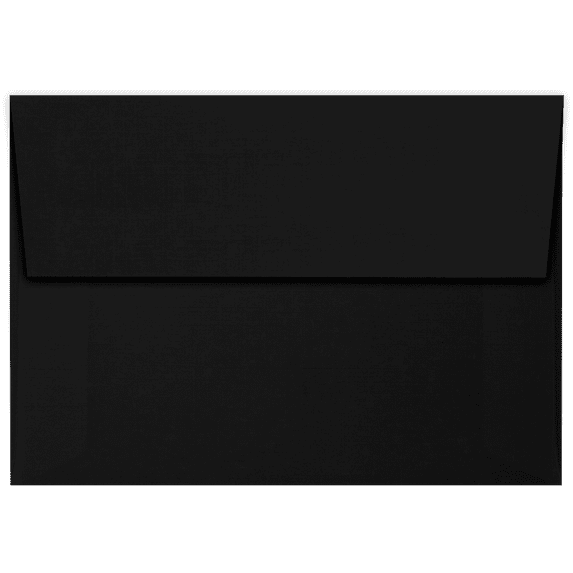 LUXPaper 4Bar A1 Invitation Envelopes, Peel & Press, 3 5/8 x 5 1/8, Black Linen, 80lb, 1,000 Pack