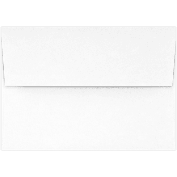 LUXPaper 4Bar A1 Invitation Envelopes, Peel & Press, 3 5/8 x 5 1/8, Brilliant White, 80lb, 1,000 Pack