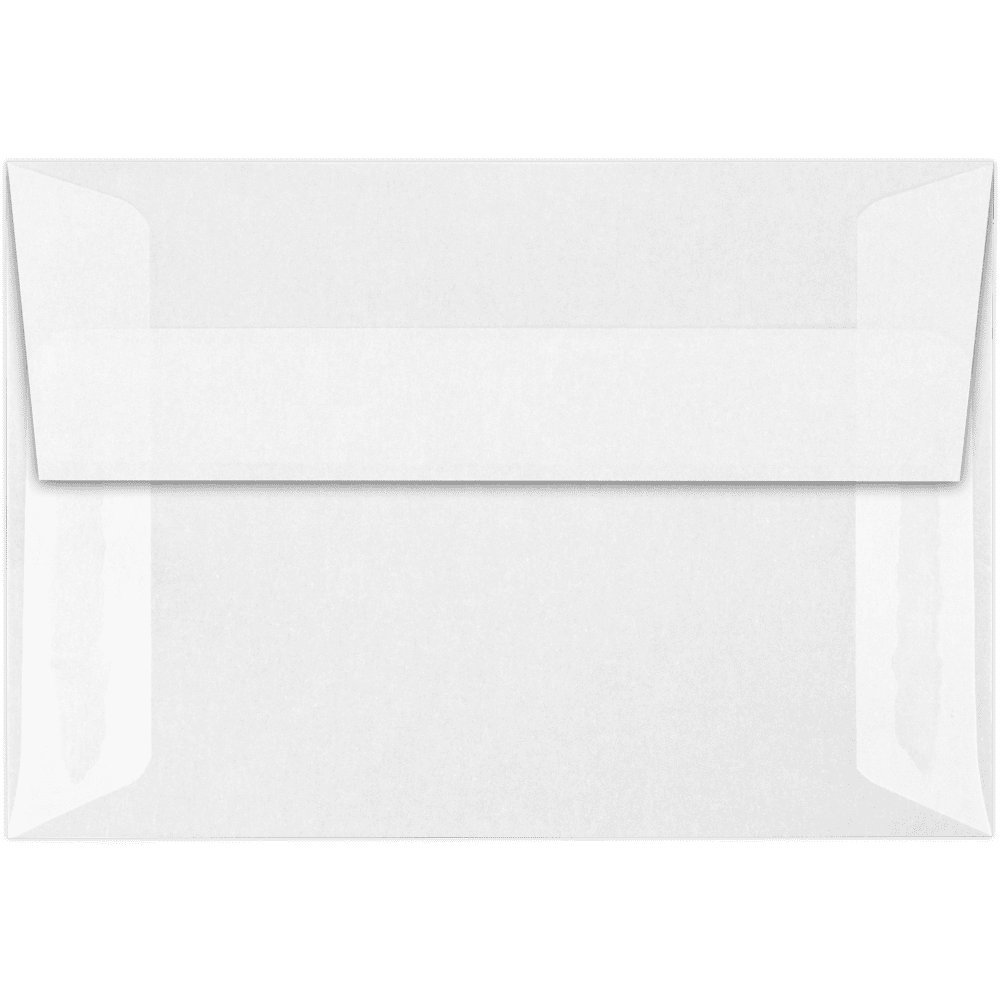 LUXPaper 4Bar A1 Invitation Envelopes, Peel & Press, 3 5/8 x 5 1/8, Clear Translucent, 30lb, 250 Pack