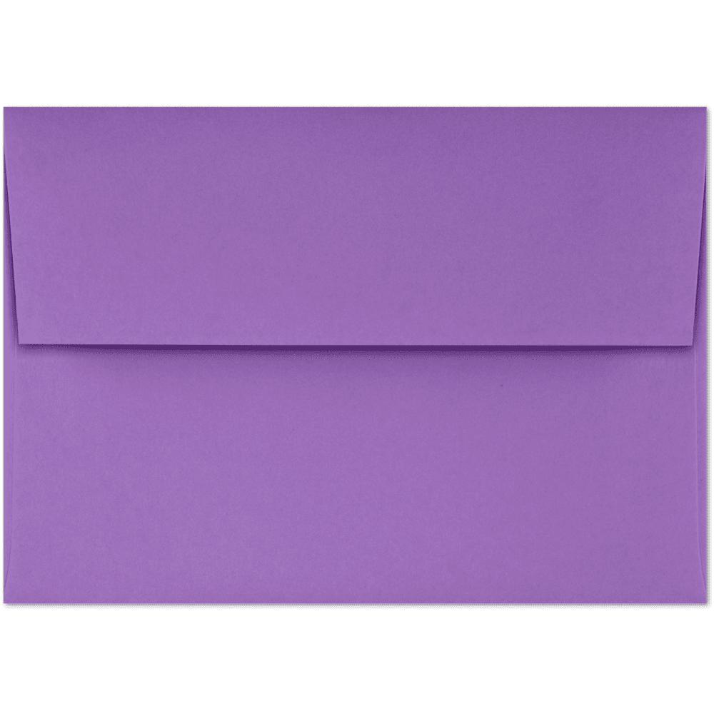 LUXPaper 4Bar A1 Invitation Envelopes, Peel & Press, 3 5/8 x 5 1/8, Grape Purple, 70lb, 50 Pack