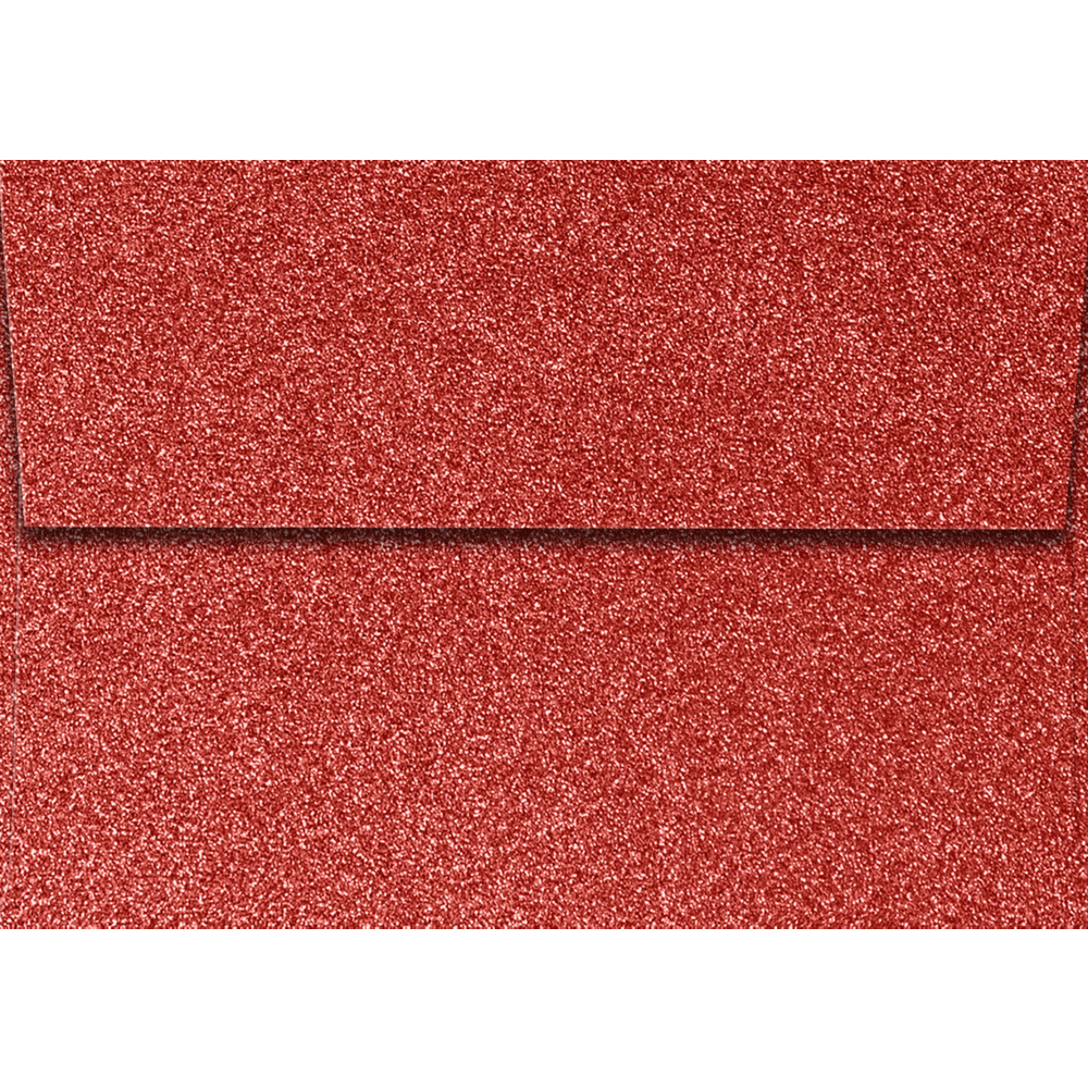 LUXPaper 4Bar A1 Invitation Envelopes, Peel & Press, 3 5/8 x 5 1/8, Holiday Red Sparkle, 90lb, 50 Pack