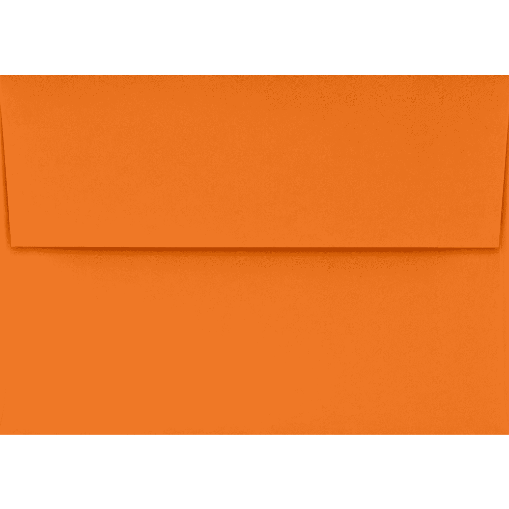 LUXPaper 4Bar A1 Invitation Envelopes, Peel & Press, 3 5/8 x 5 1/8, Mandarin Orange, 80lb, 250 Pack