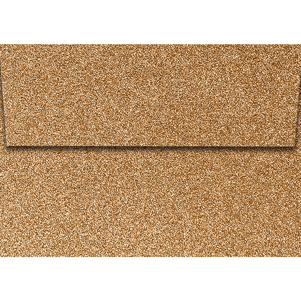 LUXPaper 4Bar A1 Invitation Envelopes, Peel & Press, 3 5/8 x 5 1/8, Rose Gold Sparkle, 90lb, 50 Pack