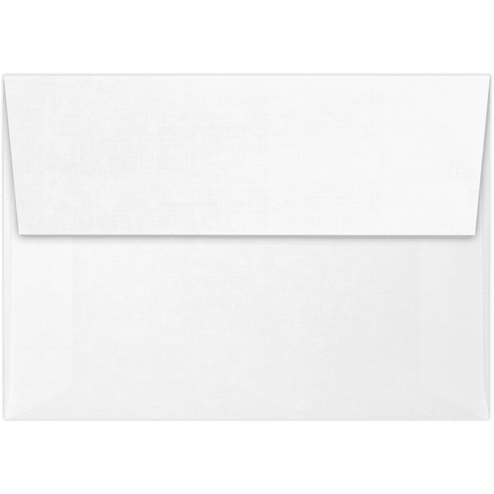 LUXPaper 4Bar A1 Invitation Envelopes, Peel & Press, 3 5/8 x 5 1/8, White Linen, 80lb, 250 Pack