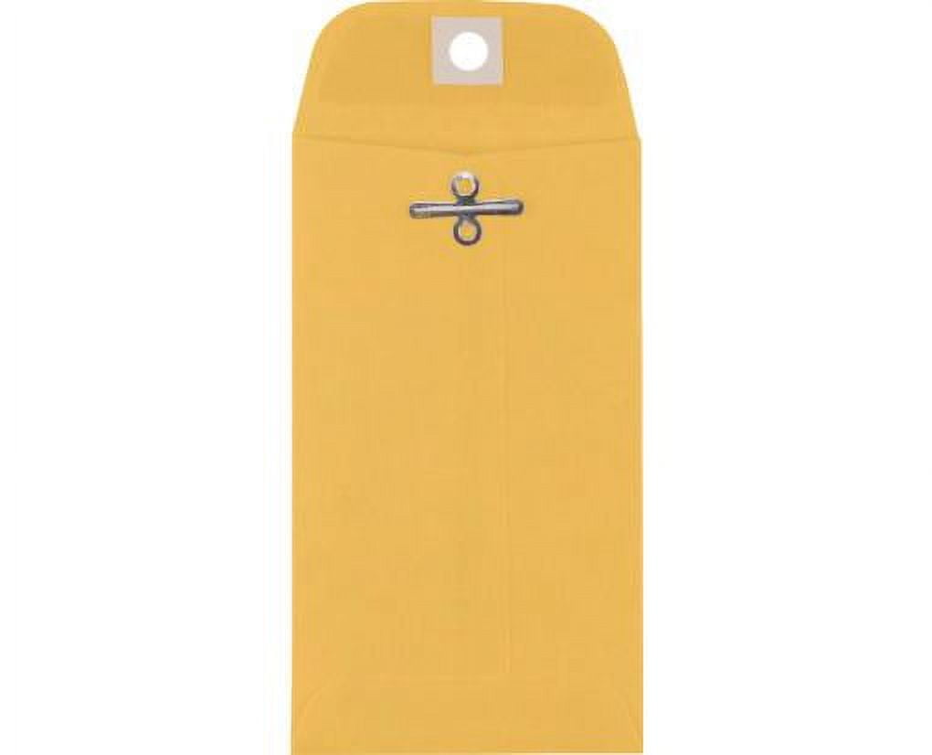 LUXPaper #5 1/2 Coin Clasp Envelopes, 32 lb. Golden Kraft, 3 1/8 x 5 1/2, 1000 Pack