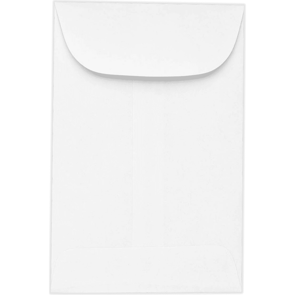 LUXPaper #5 1/2 Coin Envelopes, 24 lb. Bright White, 3 1/8 x 5 1/2, 250 Pack