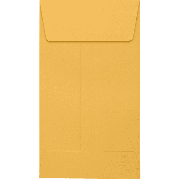 LUXPaper #5 1/2 Coin Envelopes, 24 lb. Brown Kraft, 3 1/8 x 5 1/2, 50 Pack