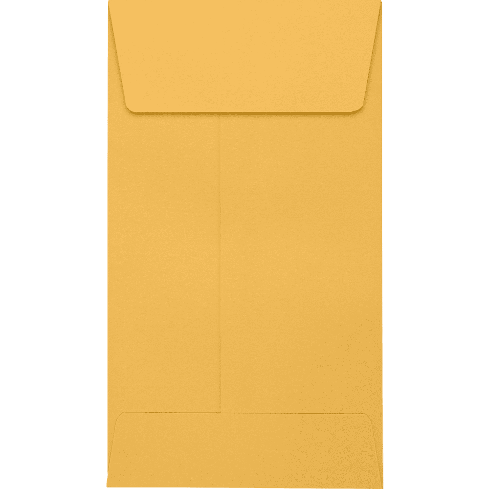 LUXPaper #5 1/2 Coin Envelopes, 24 lb. Brown Kraft, 3 1/8 x 5 1/2, 500 Pack