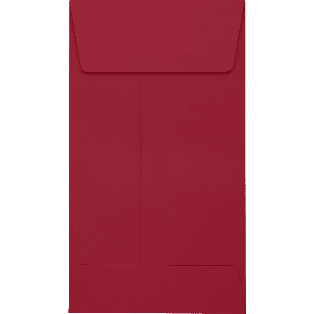 LUXPaper #5 1/2 Coin Envelopes, 3 1/8 x 5 1/2, Garnet, 250/Pack