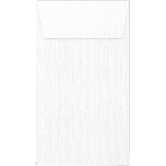 LUXPaper #5 1/2 Coin Envelopes, 3 1/8 x 5 1/2, White Linen, 50/Pack