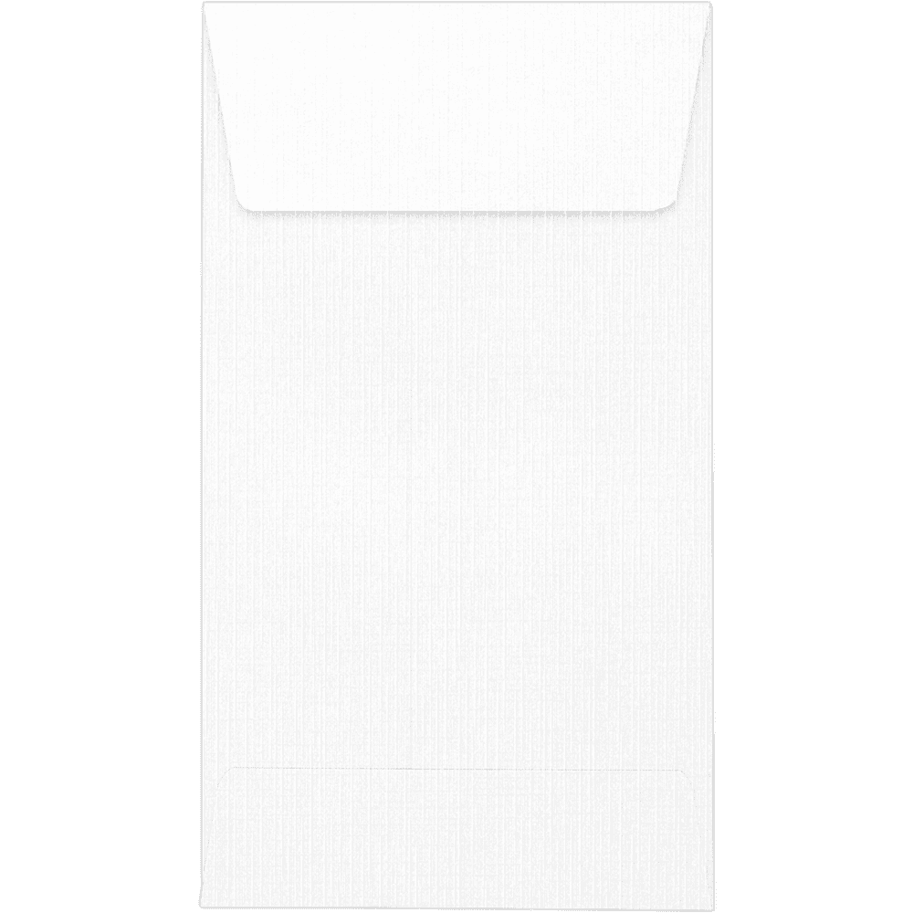 LUXPaper #5 1/2 Coin Envelopes, 3 1/8 x 5 1/2, White Linen, 500/Pack