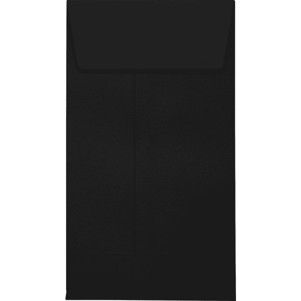 LUXPaper #5 1/2 Coin Envelopes, 80 lb. Midnight Black, 3 1/8 x 5 1/2, 250 Pack