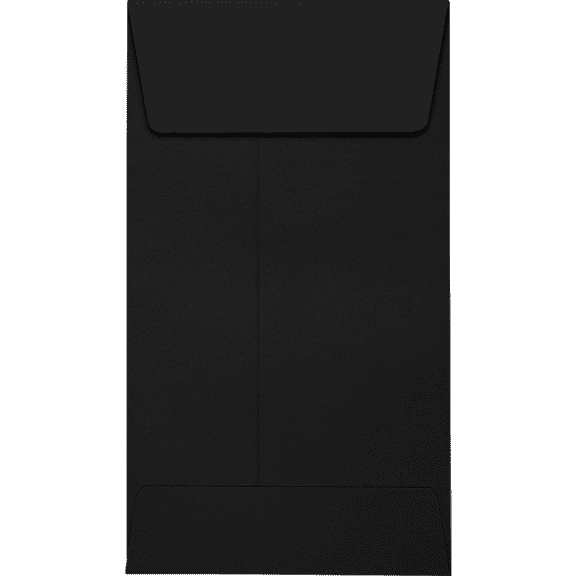 LUXPaper #5 1/2 Coin Envelopes, 80 lb. Midnight Black, 3 1/8 x 5 1/2, 250 Pack