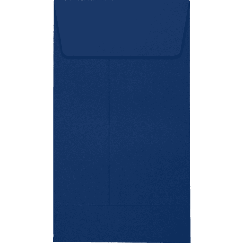 LUXPaper #5 1/2 Coin Envelopes, 80 lb. Navy Blue, 3 1/8 x 5 1/2, 50 Pack