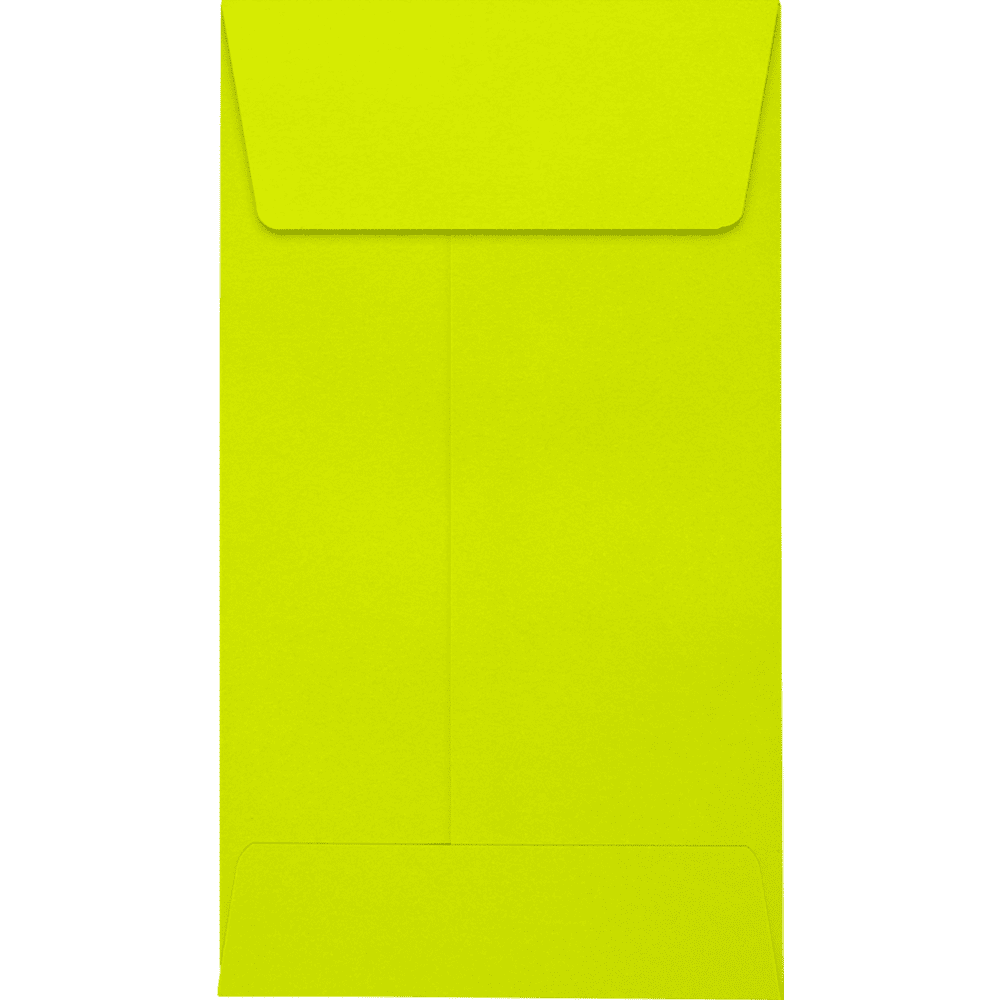 LUXPaper #5 1/2 Coin Envelopes, 80 lb. Wasabi Green, 3 1/8 x 5 1/2, 1000 Pack