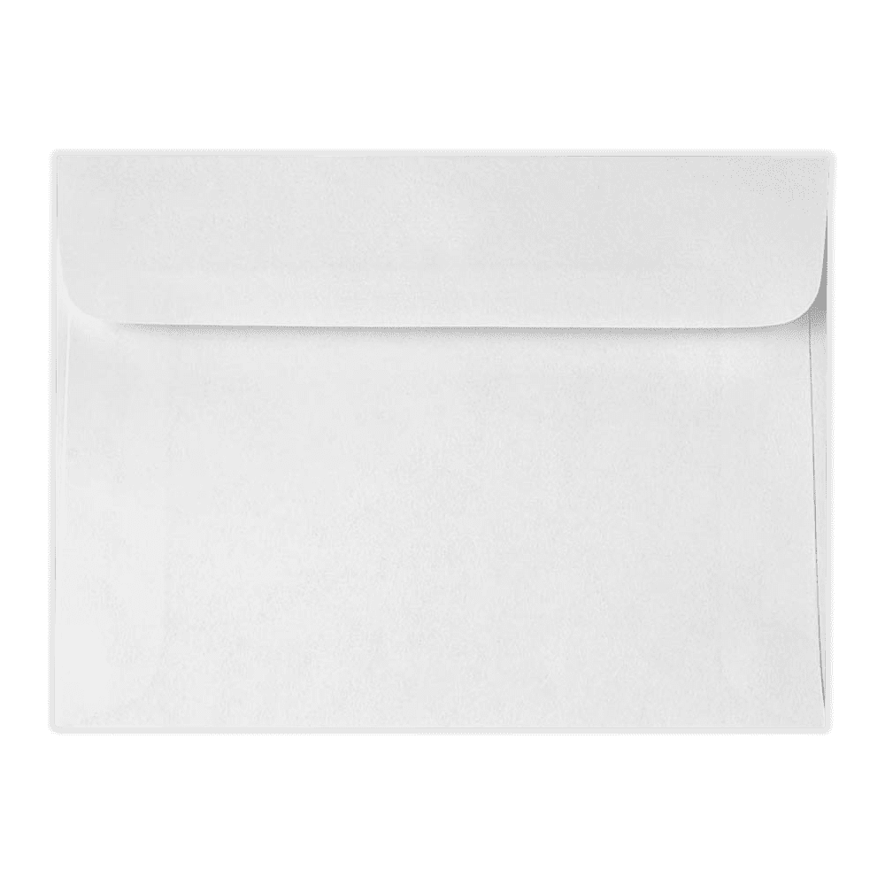 LUXPaper 5 1/2 x 7 1/2 Booklet Envelopes, Bright White, 250/Pack