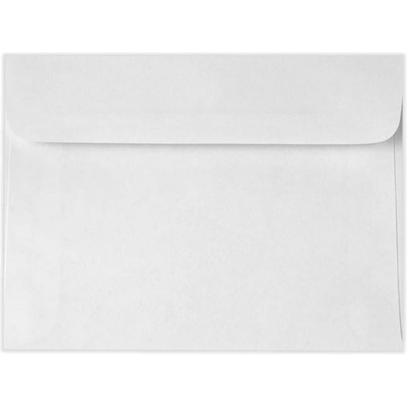LUXPaper 5 1/2 x 8 1/2 Booklet Envelopes, Bright White, 50/Pack