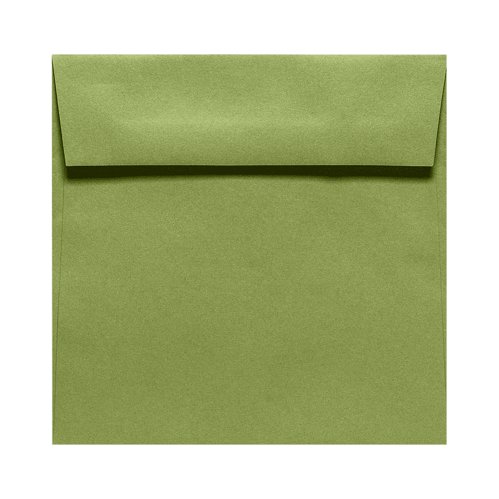 LUXPaper 5.5 x 5.5 Square Envelopes, Avocado Green, 50/Pack