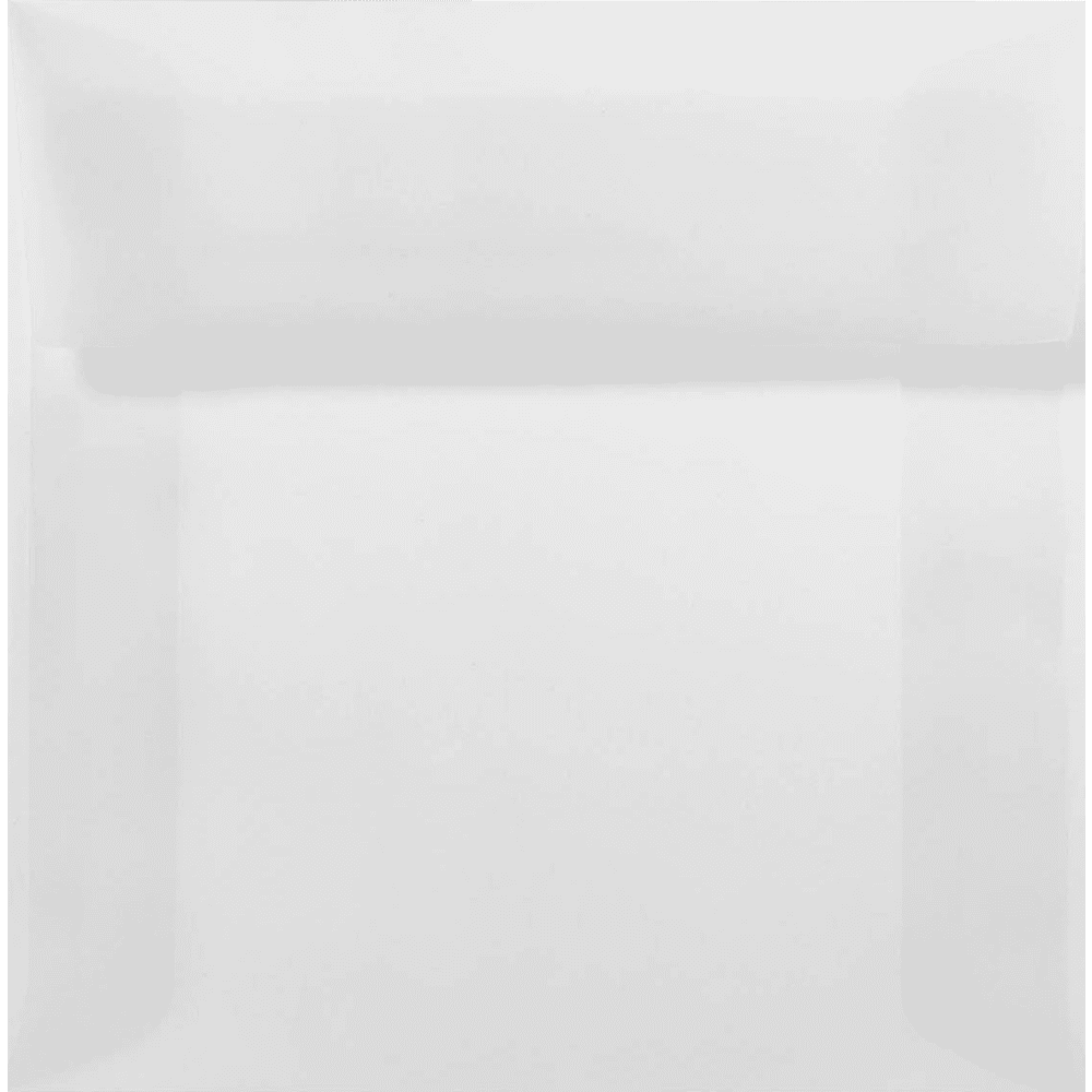 LUXPaper 5.5 x 5.5 Square Peel & Press Envelopes, Clear Translucent, 1000/Pack