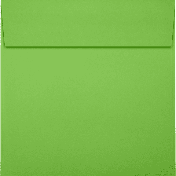LUXPaper 5 x 5 Square Envelopes, Limelight Green, 50/Pack