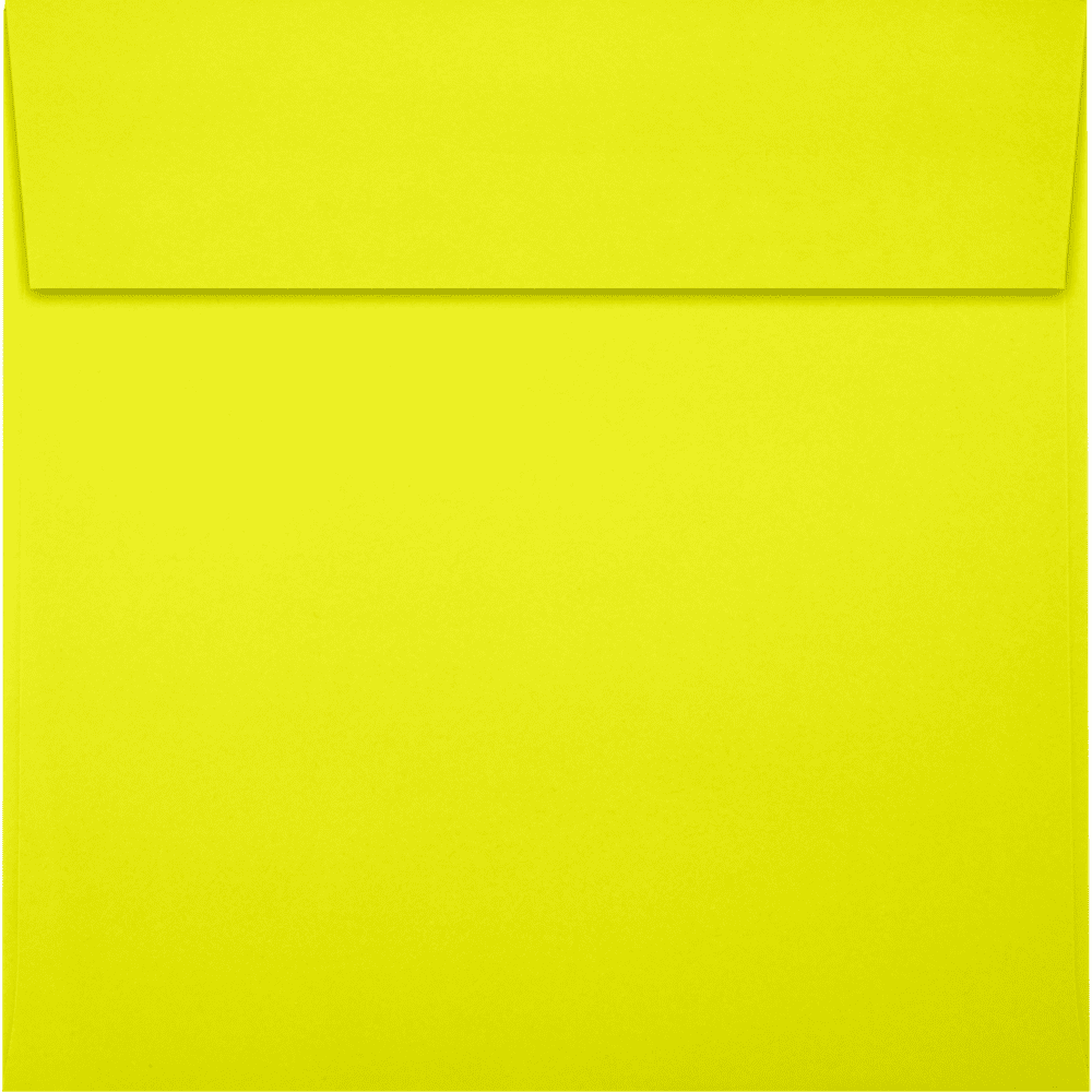 LUXPaper 5 x 5 Square Envelopes with Peel & Press, Citrus, 50/Pack
