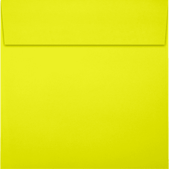 LUXPaper 5 x 5 Square Envelopes with Peel & Press, Citrus, 50/Pack