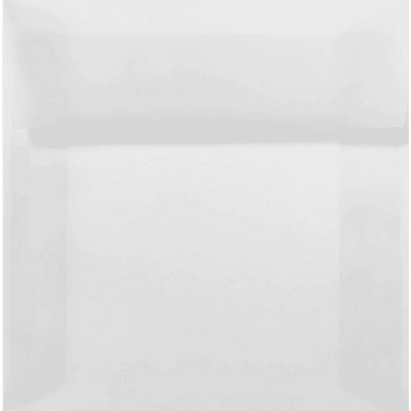 LUXPaper 5 x 5 Square Envelopes with Peel & Press, Clear Translucent, 500/Pack