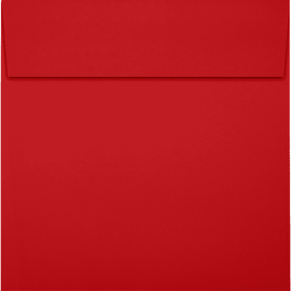 LUXPaper 5 x 5 Square Envelopes with Peel & Press, Ruby Red, 50/Pack