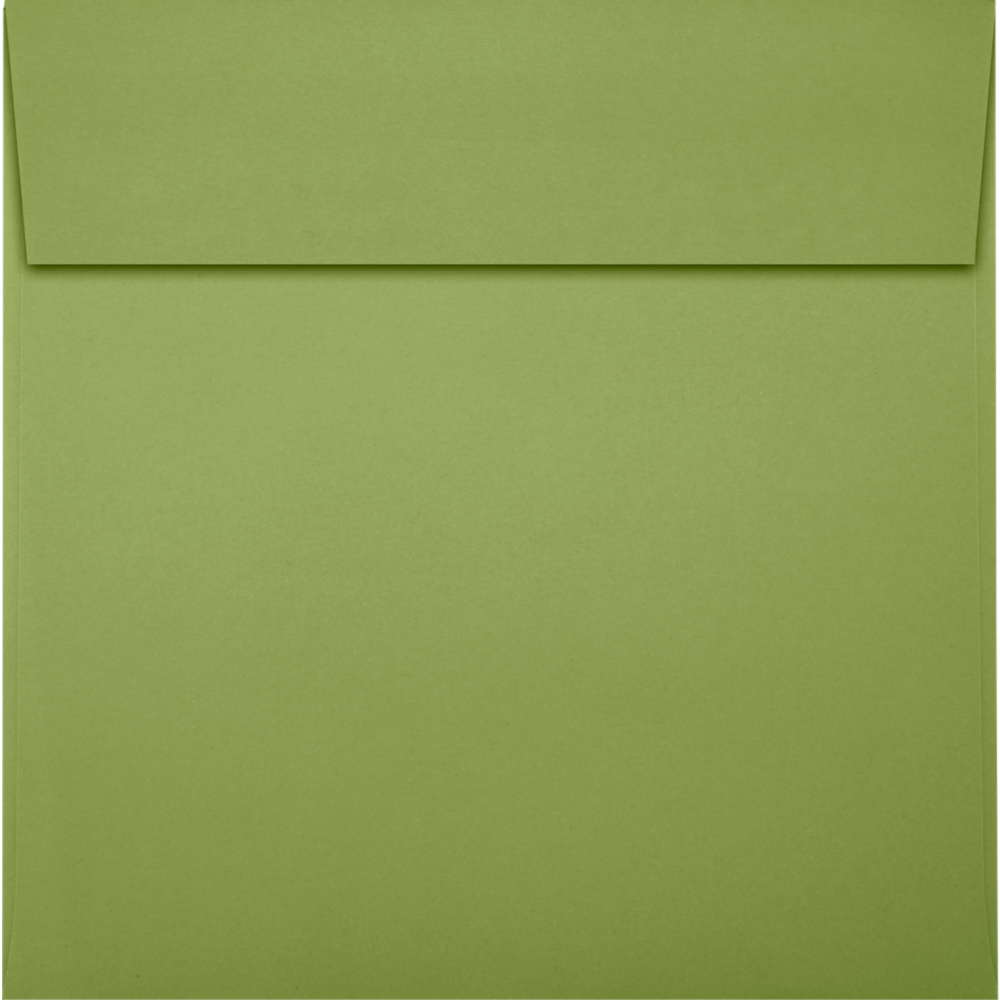 LUXPaper 6 1/2 x 6 1/2 Square Invitation Envelopes, Avocado Green, 50/Pack